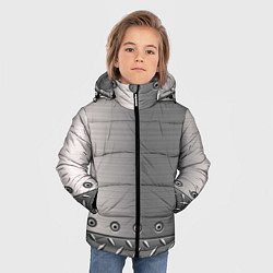 Куртка зимняя для мальчика Стальные листы, цвет: 3D-красный — фото 2