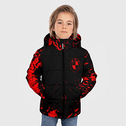Куртка зимняя для мальчика BMW красные краски на чёрном, цвет: 3D-черный — фото 2