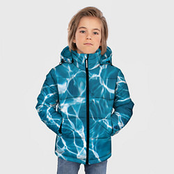 Куртка зимняя для мальчика Кристально чистая вода, цвет: 3D-черный — фото 2