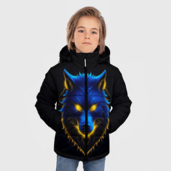 Куртка зимняя для мальчика Синий хищник, цвет: 3D-черный — фото 2