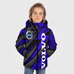 Куртка зимняя для мальчика Volvo - Синий спортивный, цвет: 3D-красный — фото 2