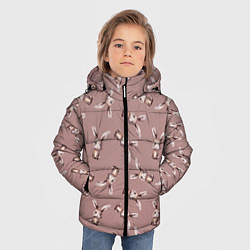 Куртка зимняя для мальчика Узор с зайцами, цвет: 3D-светло-серый — фото 2