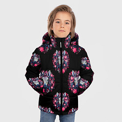 Куртка зимняя для мальчика Портрет зебры, цвет: 3D-черный — фото 2