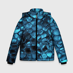 Куртка зимняя для мальчика Синее стекло, цвет: 3D-красный