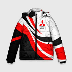 Куртка зимняя для мальчика Evo racer mitsubishi - uniform, цвет: 3D-светло-серый