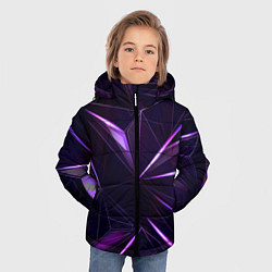 Куртка зимняя для мальчика Фиолетовый хрусталь, цвет: 3D-черный — фото 2