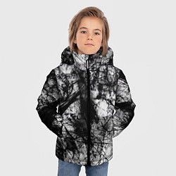 Куртка зимняя для мальчика Белый камуфляж, цвет: 3D-черный — фото 2