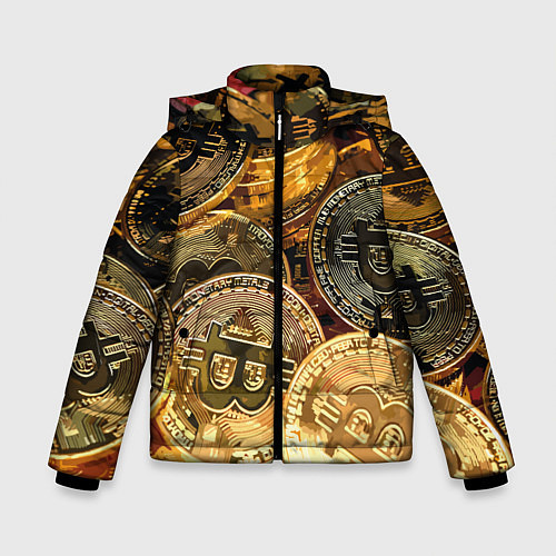 Зимняя куртка для мальчика Золото цифровой эры / 3D-Красный – фото 1