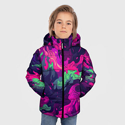 Куртка зимняя для мальчика Неопределенный яркий камуфляж, цвет: 3D-красный — фото 2