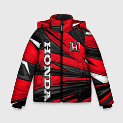 Куртка зимняя для мальчика Red sport - honda, цвет: 3D-черный