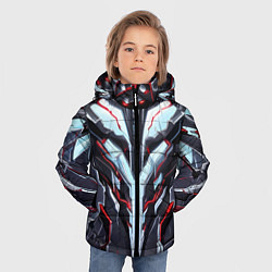 Куртка зимняя для мальчика Красный кибер доспех, цвет: 3D-красный — фото 2