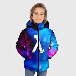 Куртка зимняя для мальчика Half life neon freeman, цвет: 3D-красный — фото 2