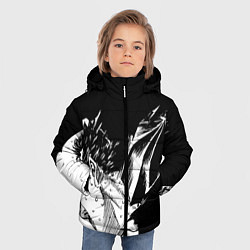 Куртка зимняя для мальчика Берсерк Гатс в чёрных доспехах, цвет: 3D-красный — фото 2