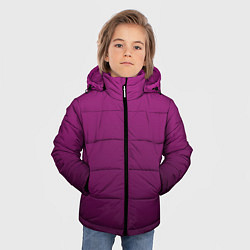 Куртка зимняя для мальчика Вишневый и черный градиент, цвет: 3D-черный — фото 2