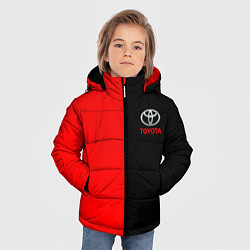 Куртка зимняя для мальчика Toyota car красно чёрный, цвет: 3D-красный — фото 2