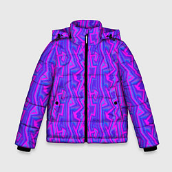 Зимняя куртка для мальчика Розовые зигзаги