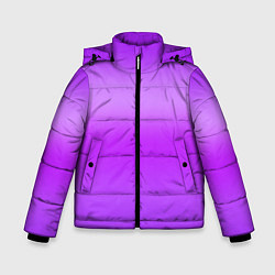Куртка зимняя для мальчика Яркий сиреневый градиент, цвет: 3D-светло-серый