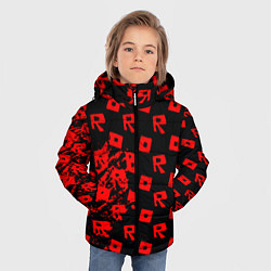 Куртка зимняя для мальчика Roblox краски гейм мобайл, цвет: 3D-красный — фото 2
