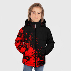 Куртка зимняя для мальчика Death Stranding game, цвет: 3D-черный — фото 2
