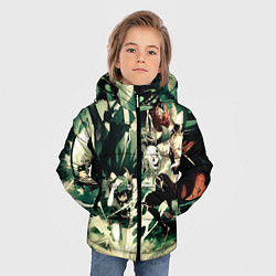 Куртка зимняя для мальчика Геншин импакт персонажи, цвет: 3D-черный — фото 2