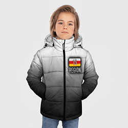 Куртка зимняя для мальчика 15 регион на спине, цвет: 3D-черный — фото 2