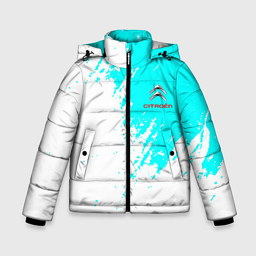 Зимняя куртка для мальчика Citroen краски голубой / 3D-Красный – фото 1