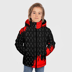Куртка зимняя для мальчика Дестини паттерн шутер краски, цвет: 3D-красный — фото 2