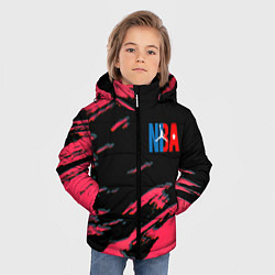 Куртка зимняя для мальчика NBA краски текстура, цвет: 3D-красный — фото 2