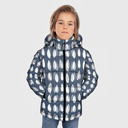 Куртка зимняя для мальчика Падающие капли воды, цвет: 3D-красный — фото 2