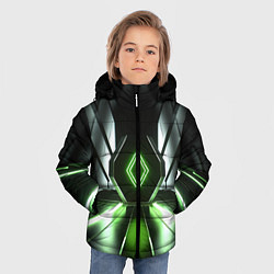 Куртка зимняя для мальчика Зеленый луч, цвет: 3D-черный — фото 2