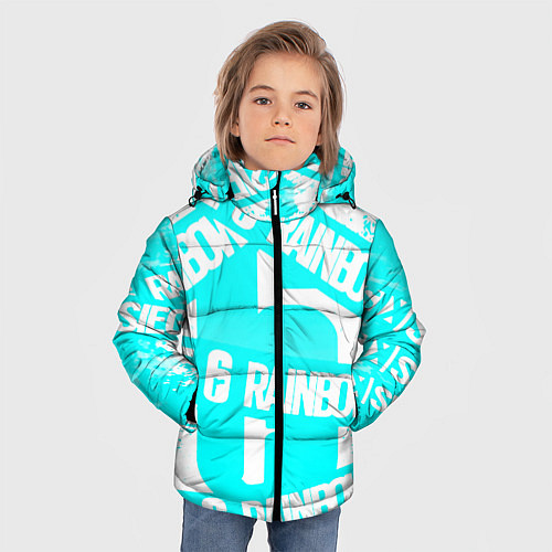 Зимняя куртка для мальчика Tom Clancys rainbow six / 3D-Светло-серый – фото 3