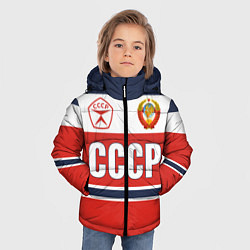Куртка зимняя для мальчика Союз Советских Социалистических Республик - СССР, цвет: 3D-черный — фото 2