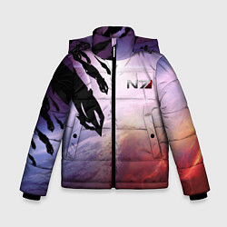 Куртка зимняя для мальчика Масс эффект вторжение, цвет: 3D-светло-серый