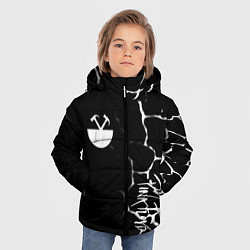 Куртка зимняя для мальчика Pink floyd текстура рок, цвет: 3D-черный — фото 2