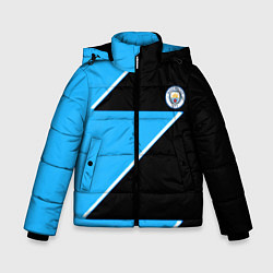 Куртка зимняя для мальчика Manchester City geometry sport, цвет: 3D-красный