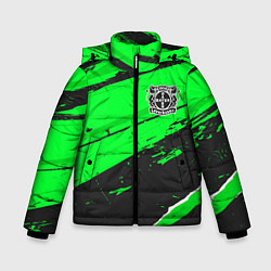 Куртка зимняя для мальчика Bayer 04 sport green, цвет: 3D-черный