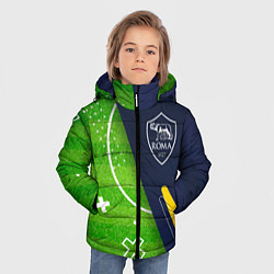 Куртка зимняя для мальчика Roma football field, цвет: 3D-черный — фото 2