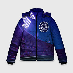 Куртка зимняя для мальчика Leicester City ночное поле, цвет: 3D-черный