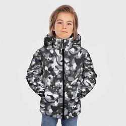 Куртка зимняя для мальчика Серый пиксельный камуфляж, цвет: 3D-светло-серый — фото 2