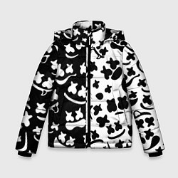 Куртка зимняя для мальчика Marshmello music pattern, цвет: 3D-светло-серый