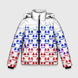 Куртка зимняя для мальчика Marshmello russia color, цвет: 3D-светло-серый