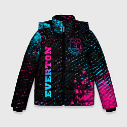 Куртка зимняя для мальчика Everton - neon gradient вертикально, цвет: 3D-черный