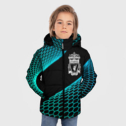 Куртка зимняя для мальчика Liverpool football net, цвет: 3D-черный — фото 2