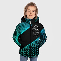 Куртка зимняя для мальчика Roma football net, цвет: 3D-черный — фото 2