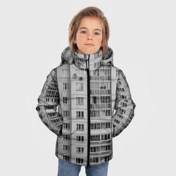 Куртка зимняя для мальчика Эстетика панельки, цвет: 3D-черный — фото 2