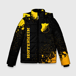 Куртка зимняя для мальчика Hoffenheim - gold gradient вертикально, цвет: 3D-черный