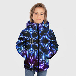 Куртка зимняя для мальчика Электрический разряд, цвет: 3D-черный — фото 2
