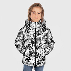 Куртка зимняя для мальчика Панк-рок музыка, цвет: 3D-светло-серый — фото 2