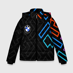 Куртка зимняя для мальчика BMW brand color carbon, цвет: 3D-черный
