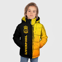 Куртка зимняя для мальчика Liverpool - gold gradient по-вертикали, цвет: 3D-черный — фото 2